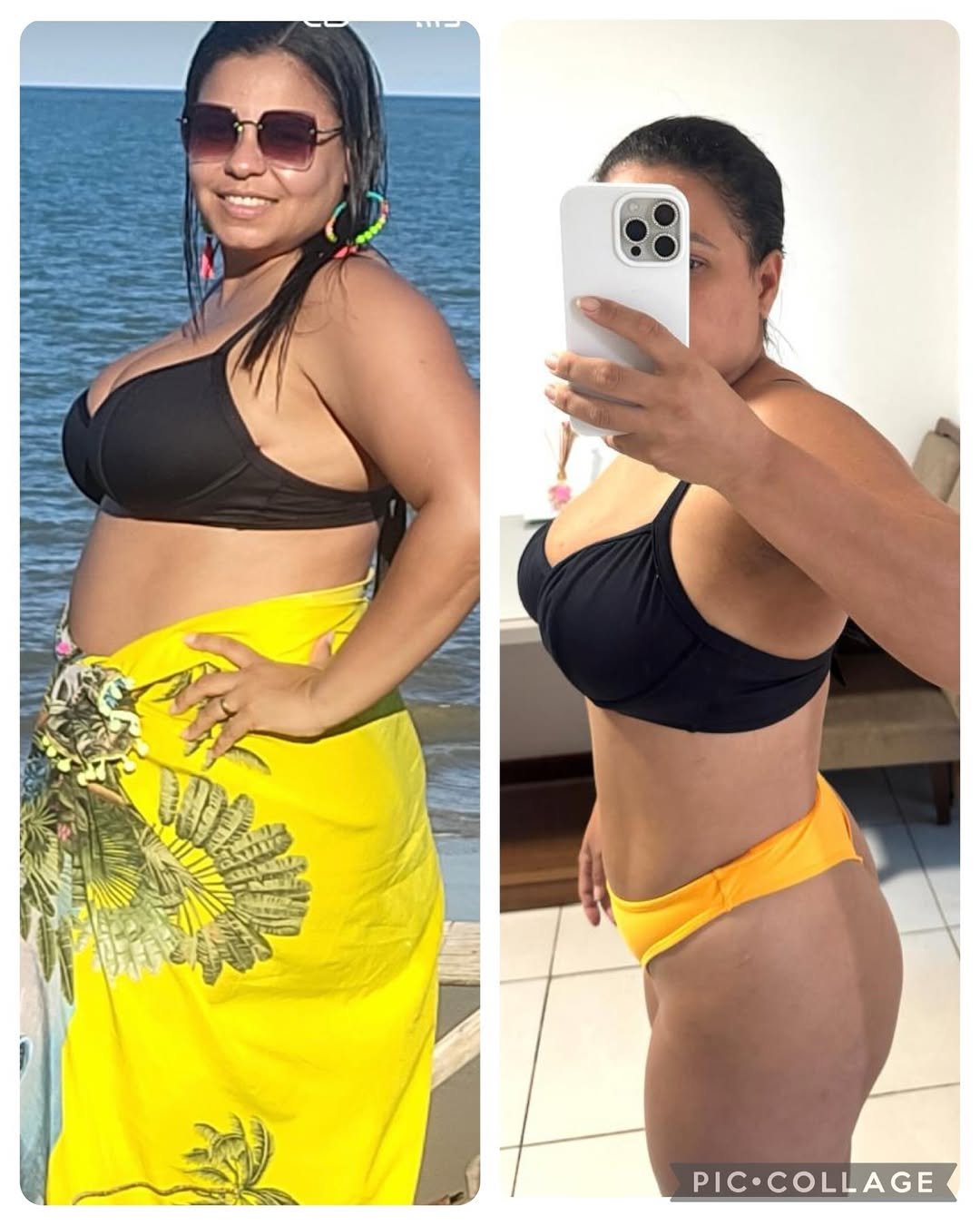 Comparativo de evolução de aluna